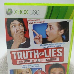 XBOX 360 Truth or Lies Game 2010 THQ Big Ant Studios Someone Will Get Caught